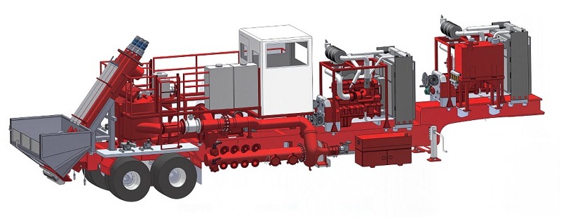 SHS20T sand blending trailer