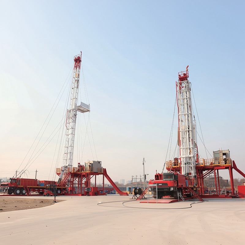 Internal guyline Workover Rig