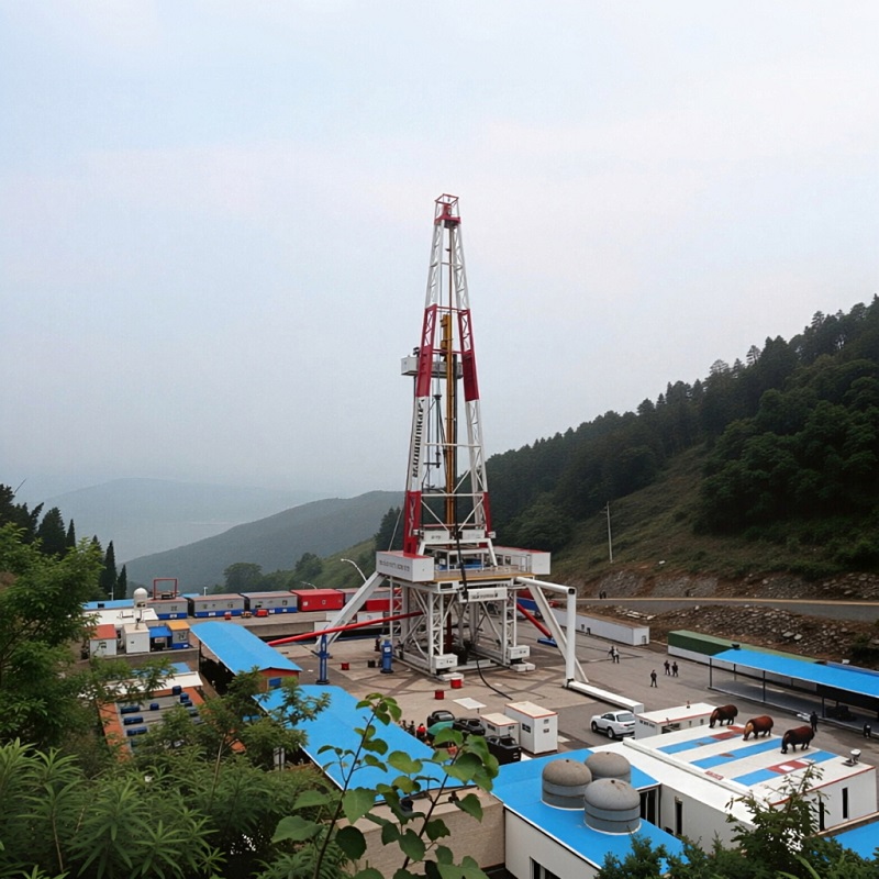 Stepping type drilling rig