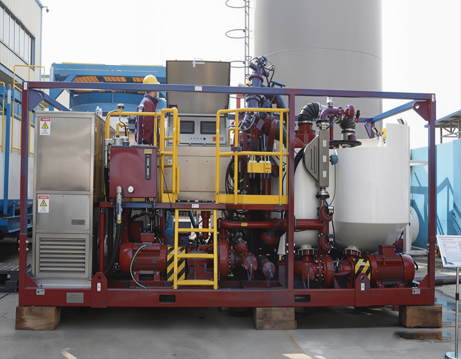 cementing unit for cement slurry mixing reference image 2